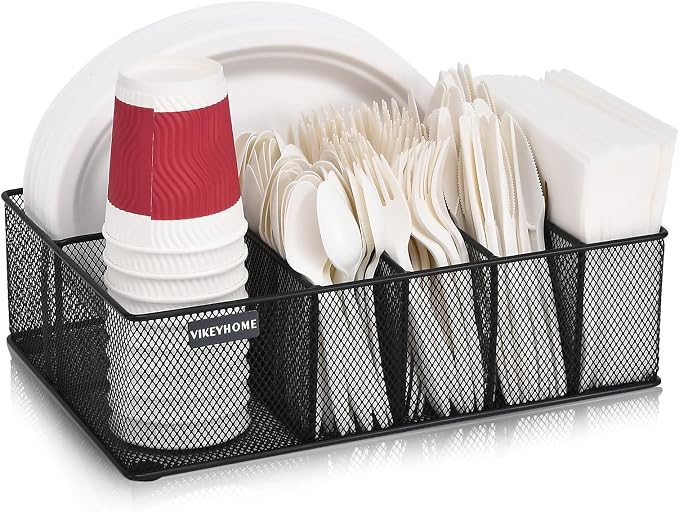 VIKEYHOME Paper Plate Organizer - Image 2