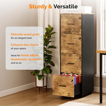 VINGLI 4 Drawer File Cabinet - Image 7
