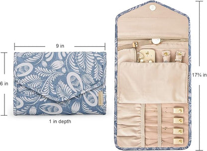 BAGSMART Travel Jewellery Organiser Roll Foldable Jewelry Case - Image 6