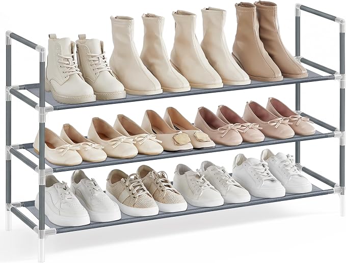 SONGMICS 3-Tier Shoe Rack, Shoe Storage by Unknown