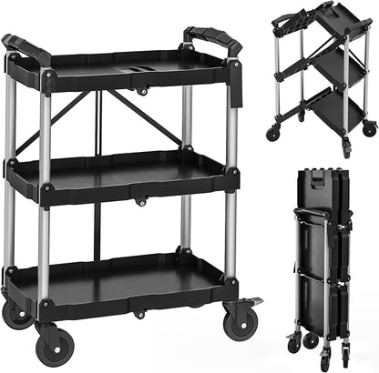 YITAHOME 3-Tier Folding Utility Cart by YITAHOME
