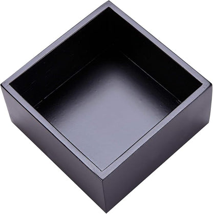 Bamboo Organizer Box for Accessories Cosmetic Small Square Drawer Organizer by Sansnow