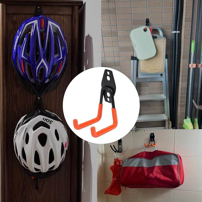 Heavy Duty Garage Storage Hooks, 4 Pack Utility Steel Garage Tool Organizer - Image 7