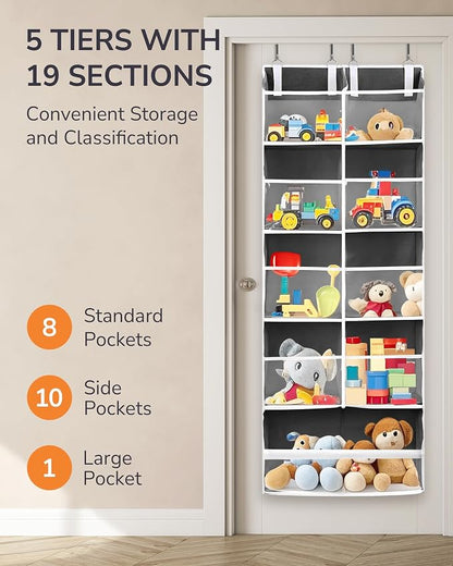 ULG Over the Door Organizer, 5-Tier Extra Large Hanging Storage - Image 3