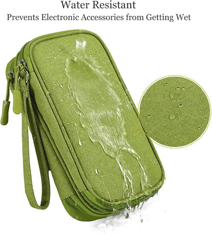 CAAORDKSO Electronic Organizer Travel USB Cable Accessories Bag/Case, - Image 2