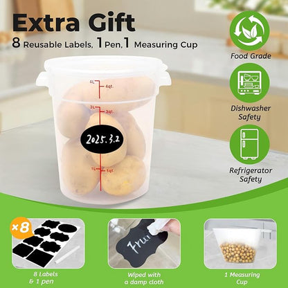 4 Pack Round Food Storage Containers - Image 5