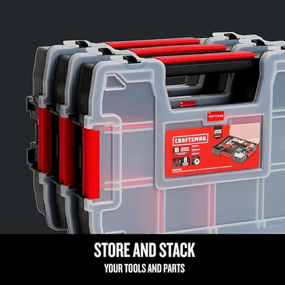 CRAFTSMAN Storage Organizer, Small Parts Organizer, Lid Includes Secure Latch - Image 4