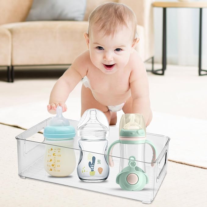 CTTZCKJ Plastic Baby Bottle Nursery and Food Organizer Storage Holder Bin - Image 7