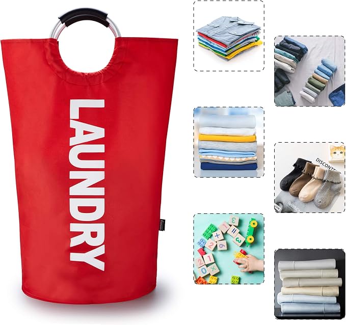 Caroeas 90L Laundry Basket, Waterproof Laundry Hamper, Laundry Bag - Image 5