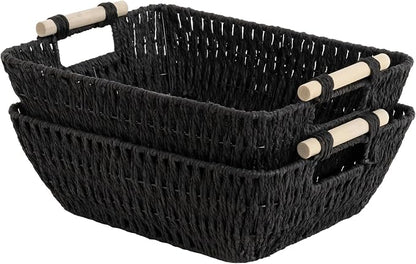 StorageWorks Large Wicker Storage Basket by StorageWorks
