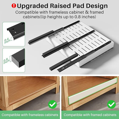 Pull out Cabinet Organizer, Wider Expandable Heavy Duty Slide out Drawers Fixed - Image 3