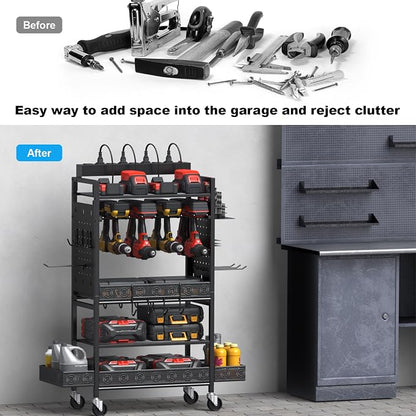 CCCEI Garage Power Tools Organizer Cart - Image 6