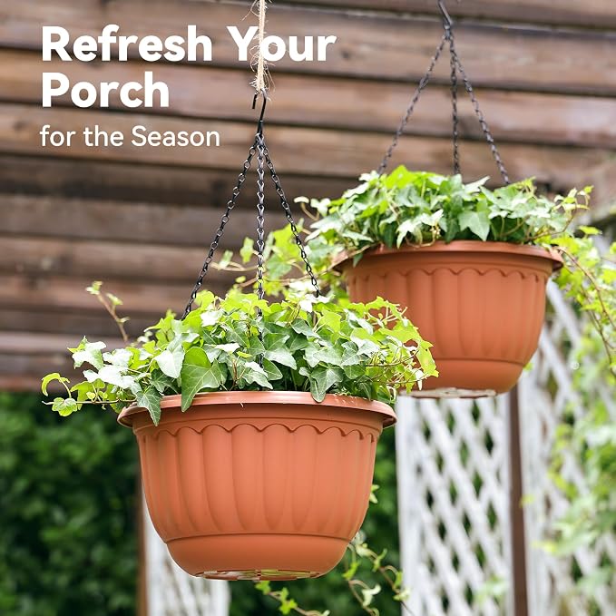 YIKUSH 12 Inch Hanging Planters - Image 3