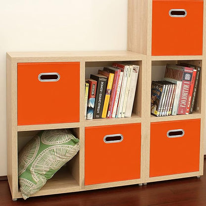Fabric Cloth Storage Bins, Fabric Cube Bins Organizer - Image 4