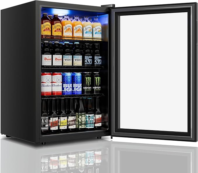 Yeego Beverage Refrigerator Cooler, 155 Cans Mini Fridge - Image 9