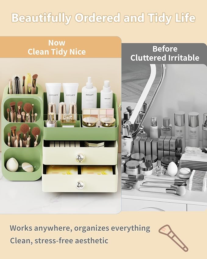 Makeup Organizer with Drawers, Skincare Organizer, Storage Box Cosmetic Display - Image 7