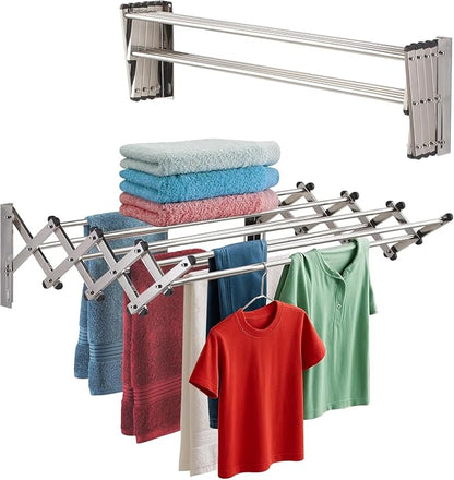Smartsome Wall Mounted Clothes Drying Rack | Adjustable to Fit Your Space | 20 by Smartsome