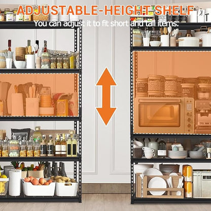 Garage Storage Shelves 5 Tiers, Heavy Duty Storage Shelving Racks - Image 6