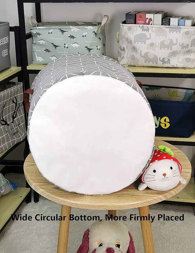 QUEENLALA Large Storage Basket, Laundry Hamper/Bathroom/Home Decor/Collapsible - Image 5
