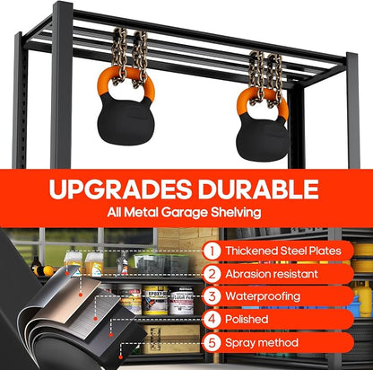 Heavy Duty 5-Tier Garage Storage Shelving Unit, Boltless Metal Rack - Image 7