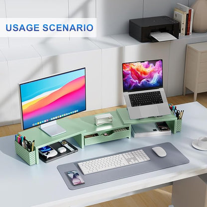 gianotter Dual Monitor Stand Riser, Desk Organizer - Image 5