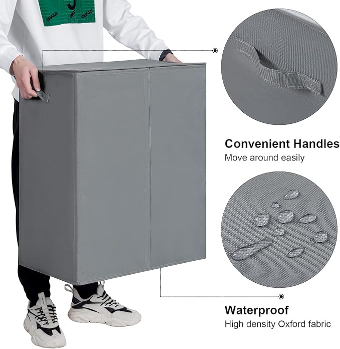 WOWLIVE 154L Double Laundry Hamper - Image 6