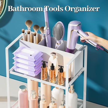 SanDream Hair Tool Organizer Bathroom Countertop, 2-Tier Metal Bathroom - Image 8
