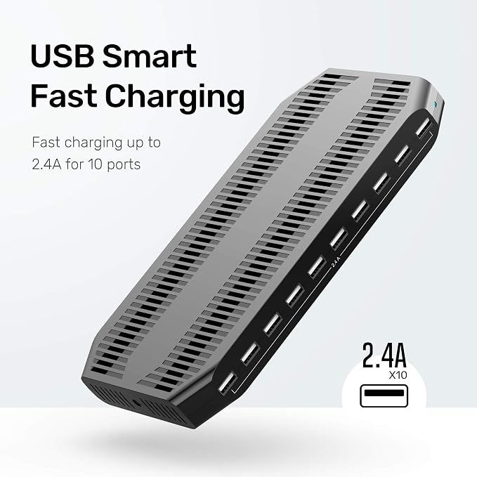 【10PCS】 Unitek Multi Charging Station, 10-Port USB Charger - Image 6
