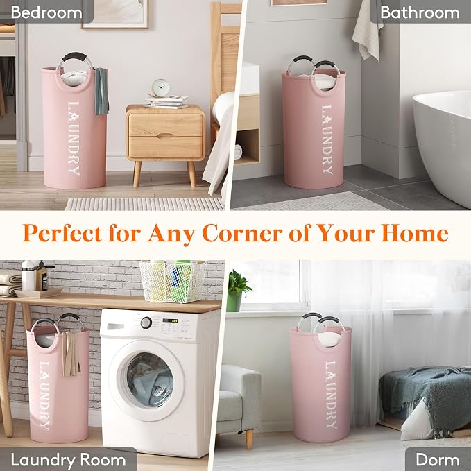 Lifewit 100L 2-Pack Large Laundry Basket, Collapsible Laundry Hamper - Image 7