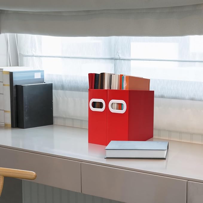 File Box for Hanging File Folders, Collapsible Cardboard Box | Portable Filing - Image 7