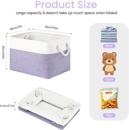 15x11x10 In Foldable Fabric Large Storage Bins - Image 5