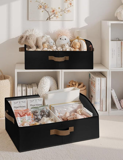 StorageWorks Closet Storage Bins, Trapezoid Organizer Box - Image 4