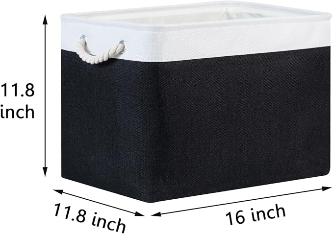 Bidtakay Black Storage Bins Storage Baskets - Image 7