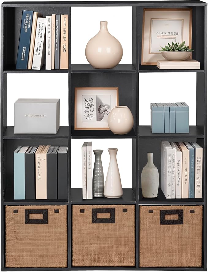 ZenStyle 12 Cube Storage Shelf Organizer Bookshelf - Image 8