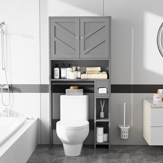 Farmhouse Storage Cabinet Over Toilet by Meilocar