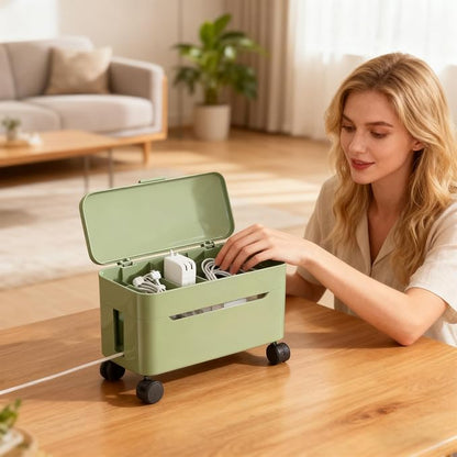 Cable Box Organizer | Wire Storage Container - Image 6