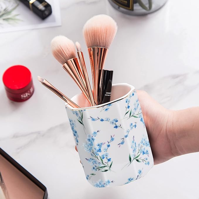 Pencil Holder for Desk Organizer, Ceramic Writing Utensil Storage Organizer - Image 7