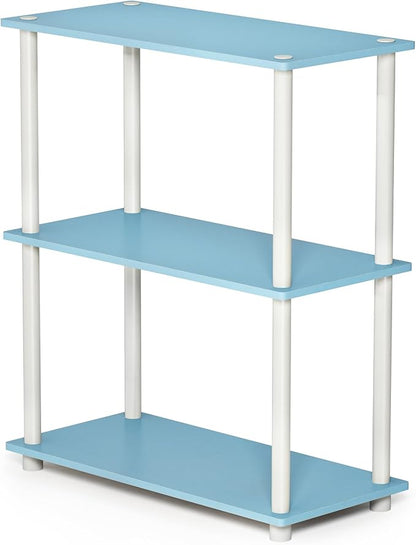 Furinno TURN-N-TUBE Storage Shelves, 3-Tier Book Shelf, Corner Shelf, Toolless by Furinno-FitsYourSpaceFitsYourBudget