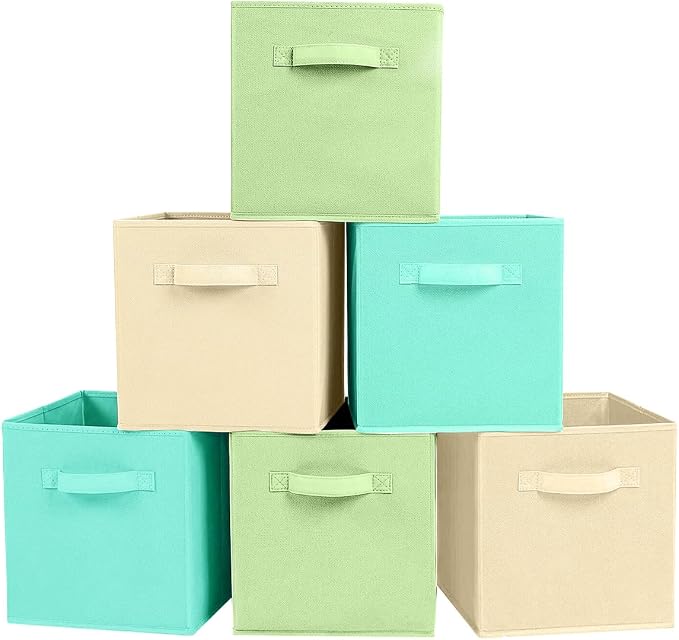ShellKingdom Storage Bins, Foldable Fabric Storage Cubes And Cloth Storage by ShellKingdom