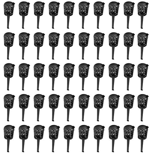 50PCS Covered Portable Fertilizer Basket 5x2cm Aquarium Aquatic Plant Plastic by ZZHXSM