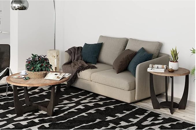 COZAYH Rustic Farmhouse Coffee Table - Image 2