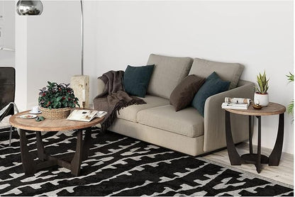 COZAYH Rustic Farmhouse Coffee Table - Image 2