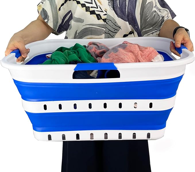 SAMMART 42L Collapsible Plastic Laundry Basket - Image 6