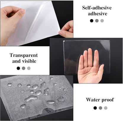 36 Pack Adhesive Index Card Pockets 5 x 7, Removable Adhesive, Fits - Image 3