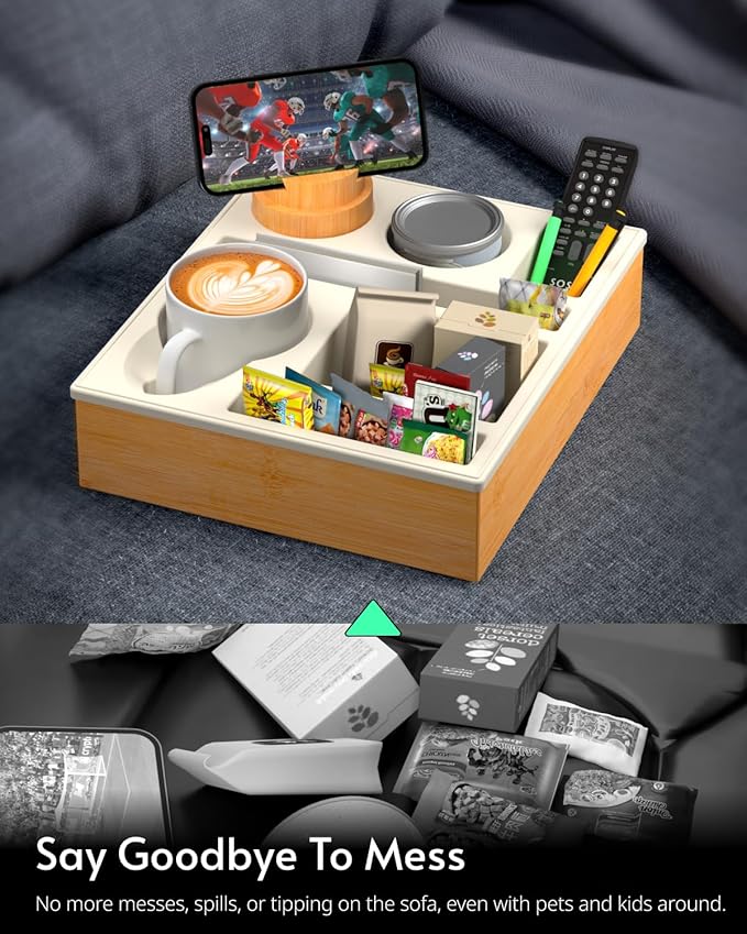 Couch Cup Holder Tray - Image 5