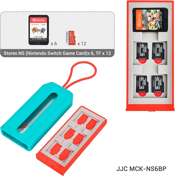 Switch Game Card Case for 6 Nintendo Games and 12 Micro SD Cards, Switch Card - Image 2