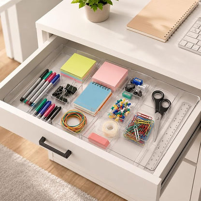 Expandable Drawer Organizers, Acrylic Desk Drawer Organizer - Image 5