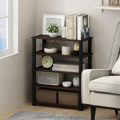 Furinno Turn-S-Tube Storage Shelves Set of 2, 3-Tier Stackable Standing Shelf - Image 2
