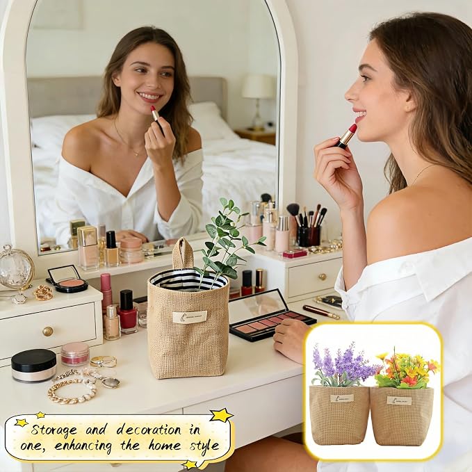 Machine Washable Hemp Cotton Hanging Organizer - Image 5