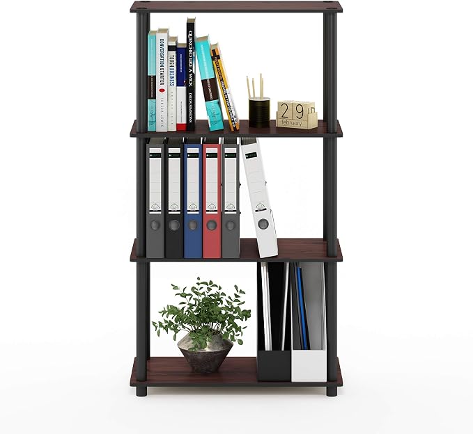 Furinno Turn-N-Tube 4-Tier Multipurpose Shelf Display Rack, Round Tubes - Image 5